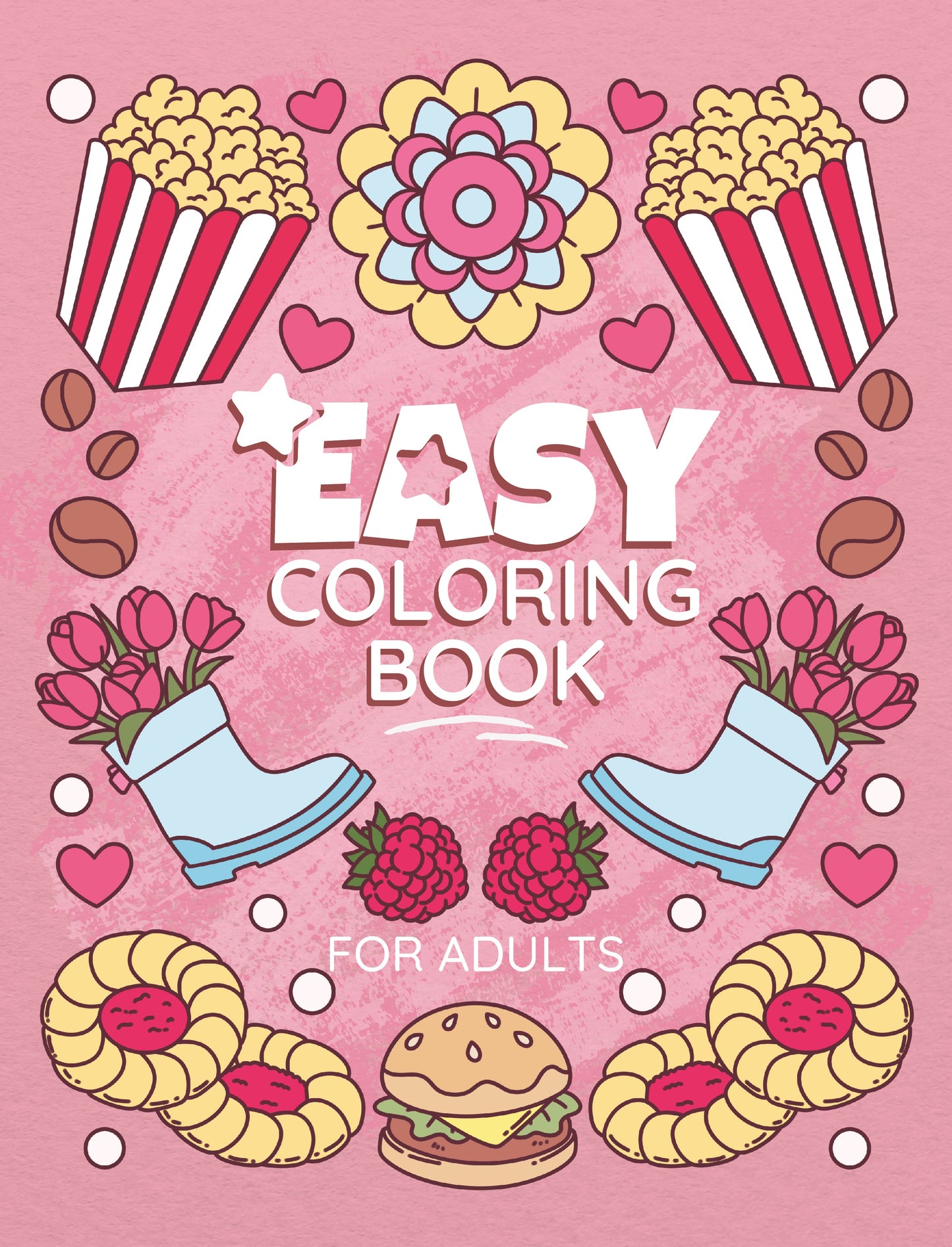 Easy Coloring Book For Adults