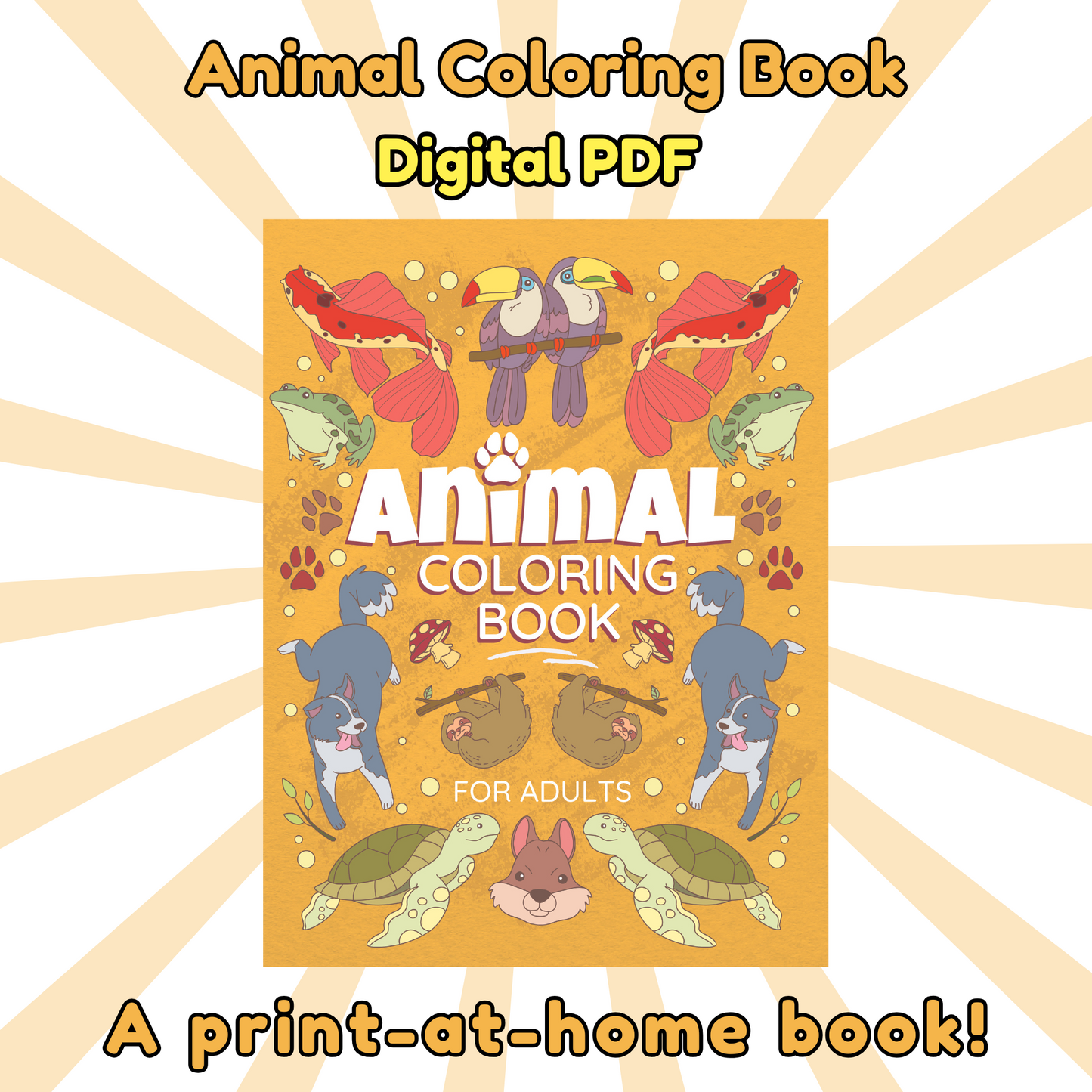 Animal Coloring Book For Adults