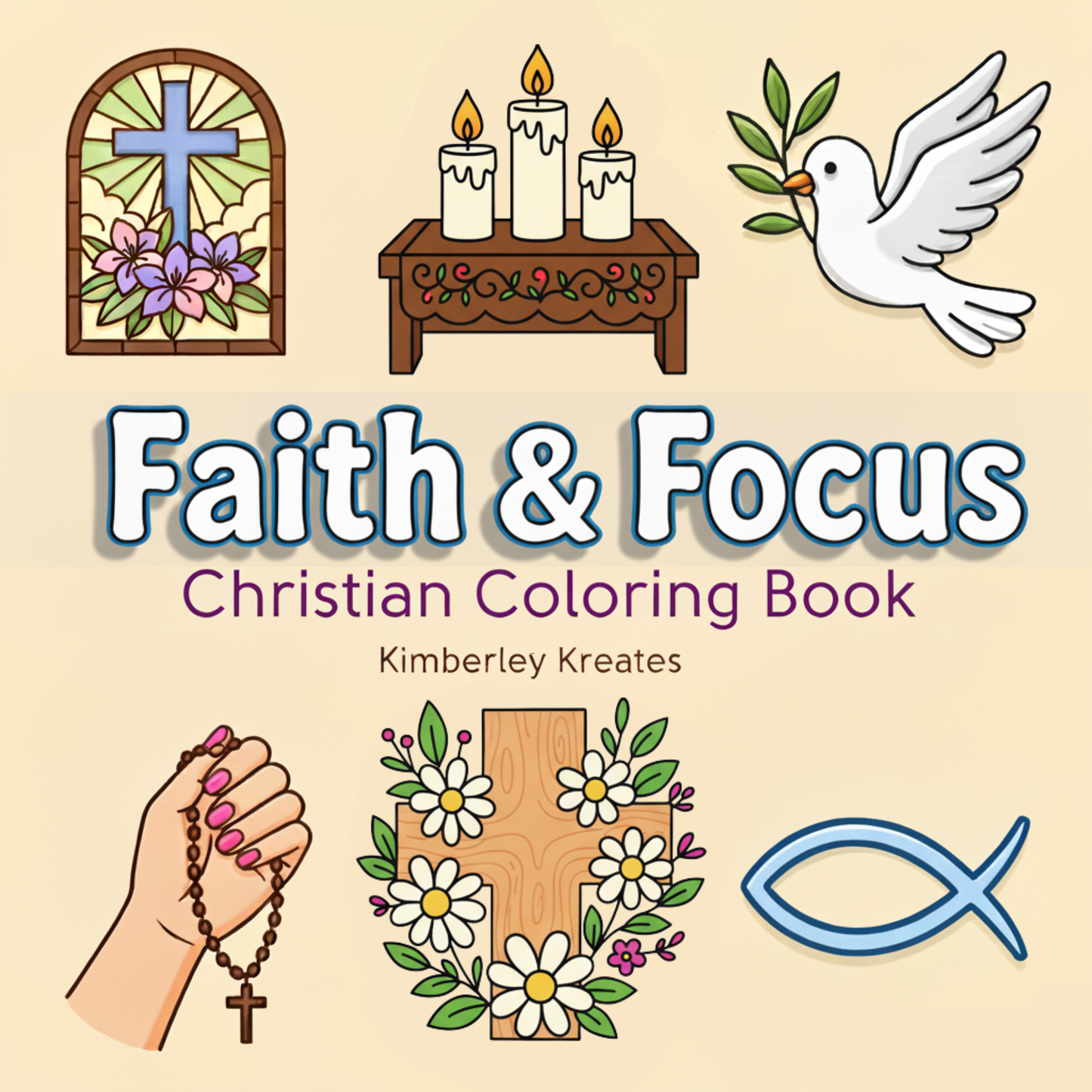 Faith & Focus Christian Coloring Book