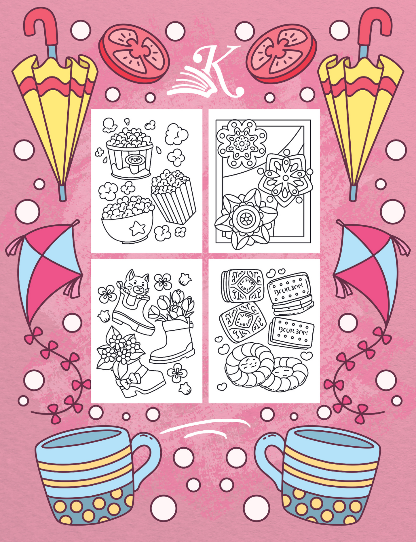 Easy Coloring Book For Adults