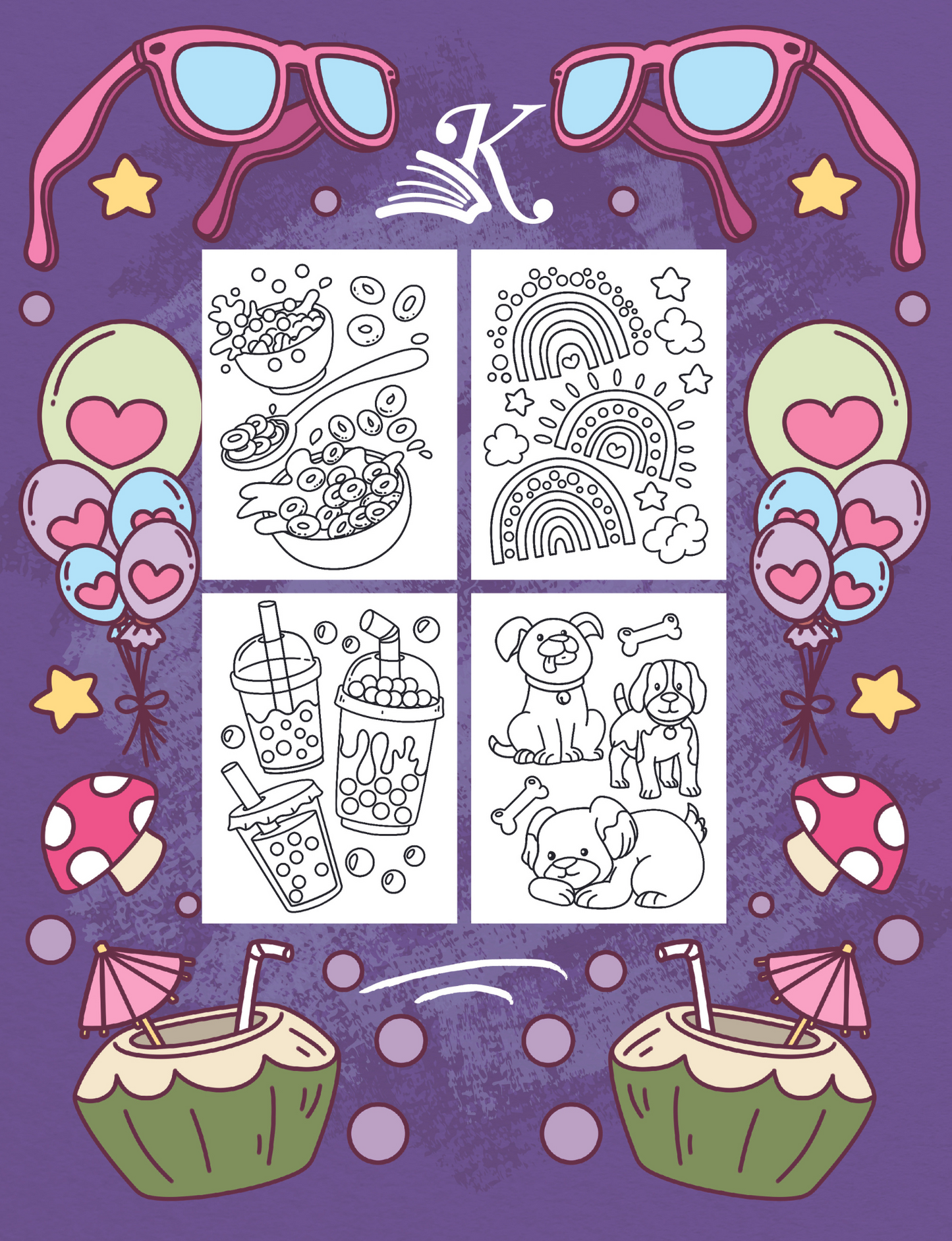 Cute Coloring Book For Adults