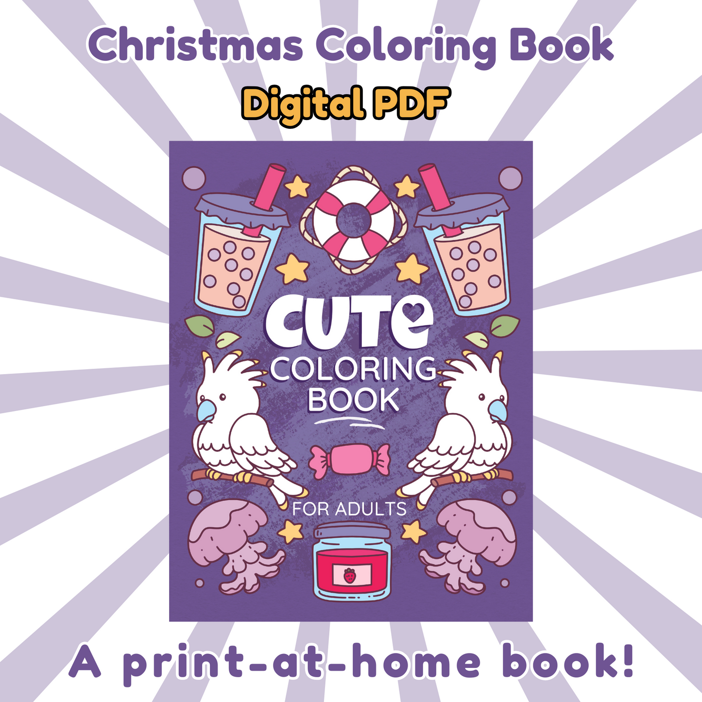 Cute Coloring Book For Adults