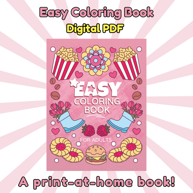 Easy Coloring Book For Adults