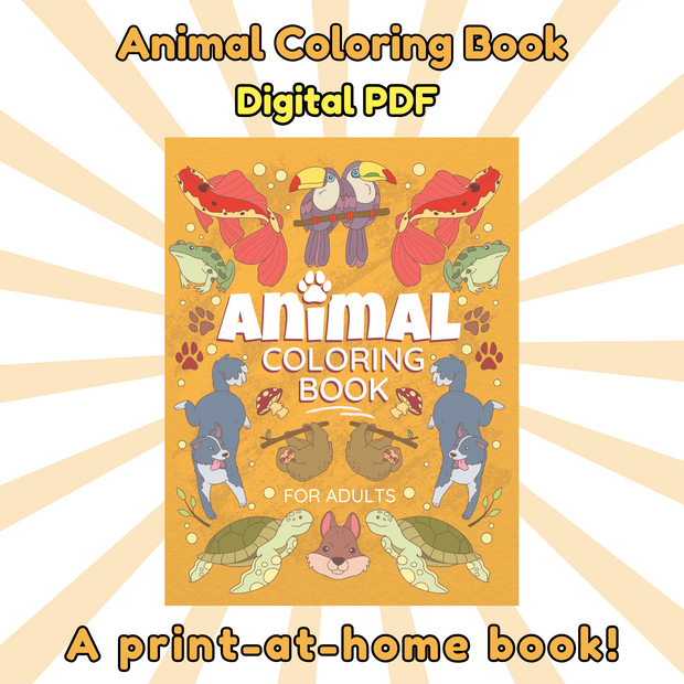 Animal Coloring Book For Adults