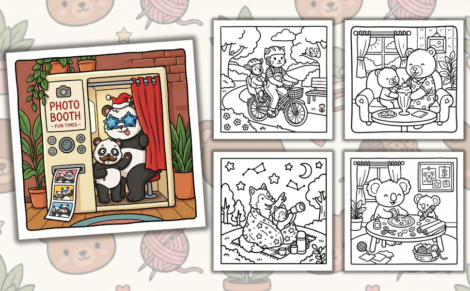 Mom & Me: A Cute Coloring Book of Mom Moments, Filled With Precious Keepsake Memories