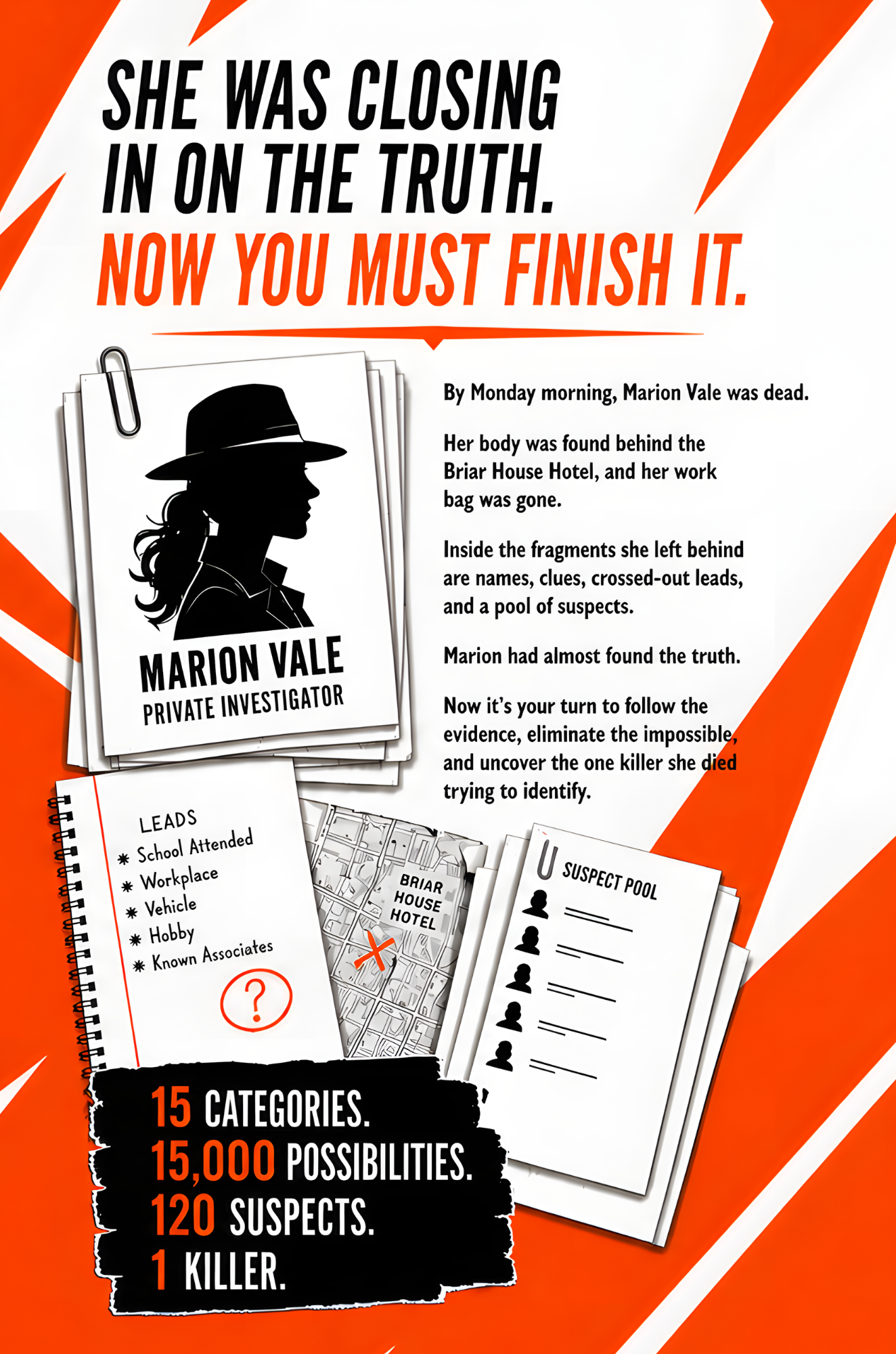 Eliminate: A Murder Mystery Logic Puzzle Book